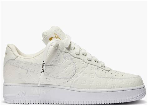 louis vuitton nike air force 1 low by virgil abloh|lv air force 1 white.